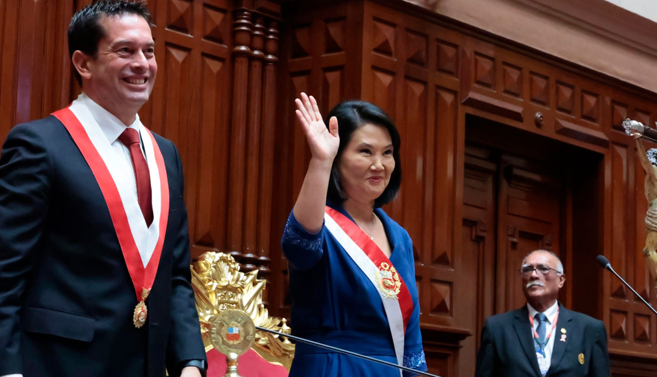 Momento del discurso presidencial