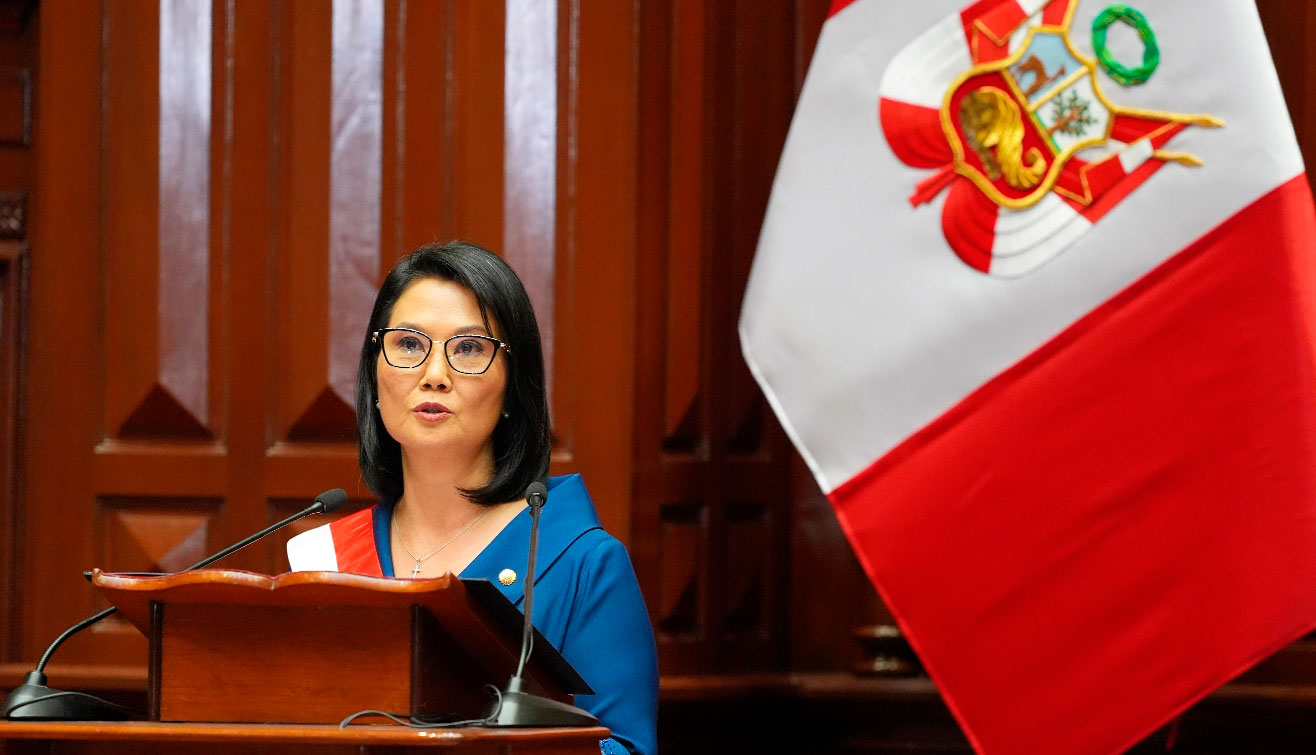 Momento del discurso presidencial