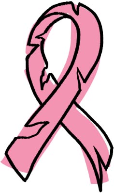 Ilustración de lazo de cáncer